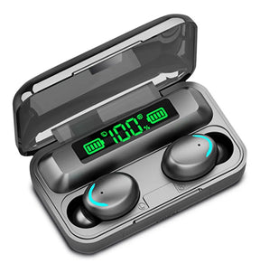 Audífonos Bluetooth F9 Inalámbricos 🎧 Pantalla LED + Power Bank