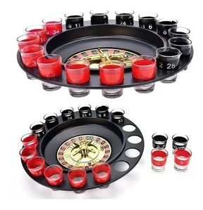 Ruleta de Shots con 16 Copas – Juego de Fiesta para Bebidas 🎉