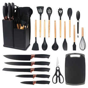 Set de Utensilios de Cocina 19 Piezas 🍳 Completo y Resistente