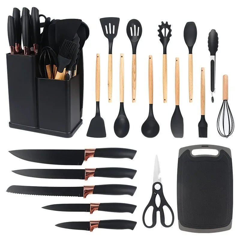 Set de Utensilios de Cocina 19 Piezas 🍳 Completo y Resistente