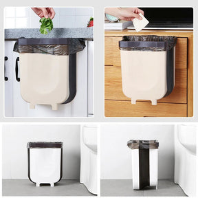 Basurero Plegable para Cocina 🗑️ Ahorra Espacio y Mantén Todo Limpio