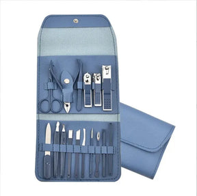 Set de Manicure y Pedicure Profesional 💅 16 Piezas en Acero Inoxidable