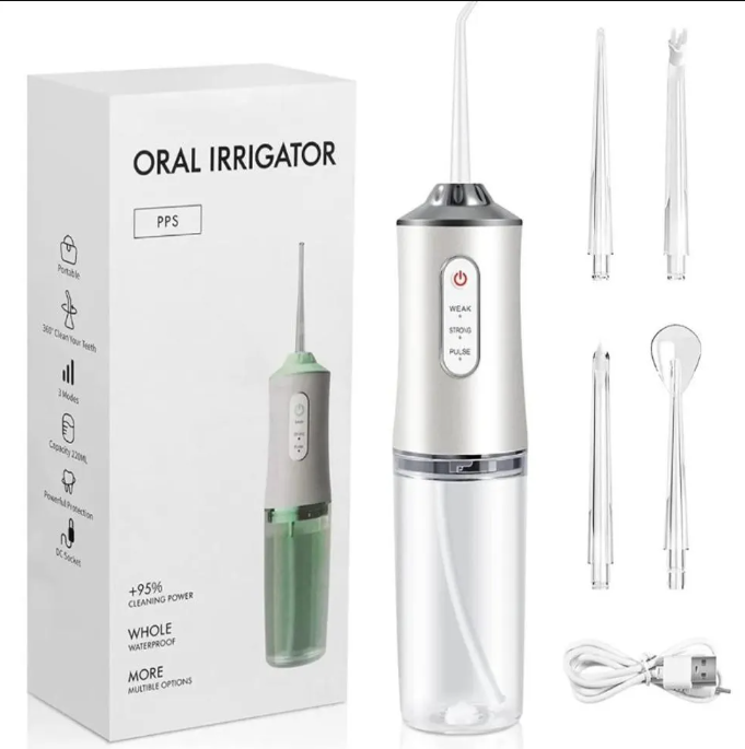 Irrigador Oral Dental Portátil 💧 Limpieza Profunda para Encías y Dientes
