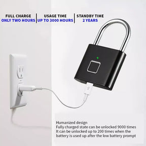 Candado con Huella Digital 🔐 Seguridad sin Llaves y Recargable