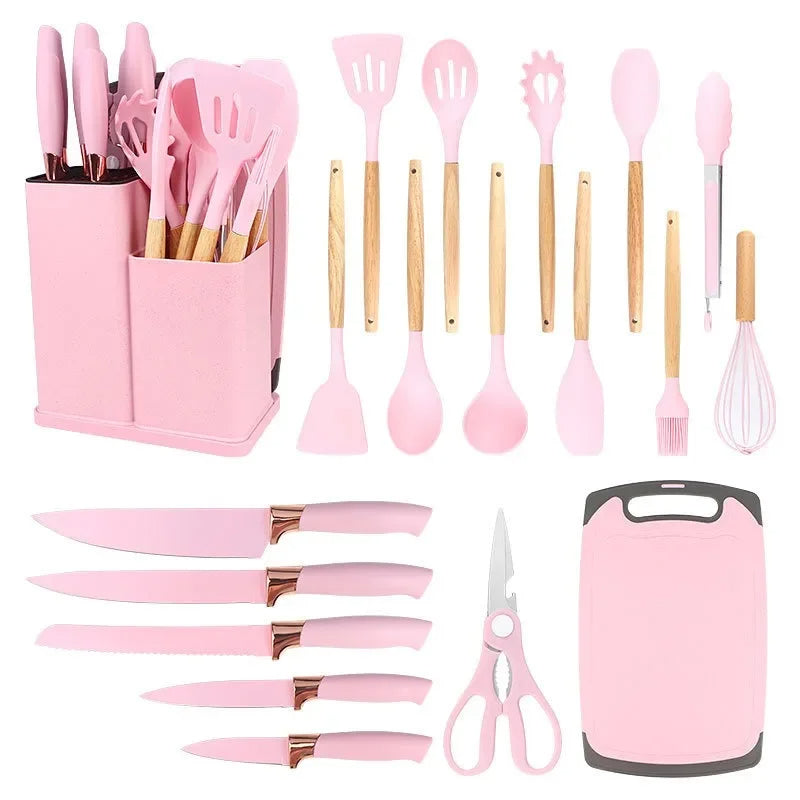 Set de Utensilios de Cocina 19 Piezas 🍳 Completo y Resistente