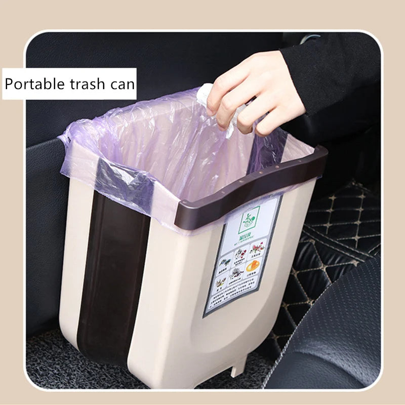 Basurero Plegable para Cocina 🗑️ Ahorra Espacio y Mantén Todo Limpio