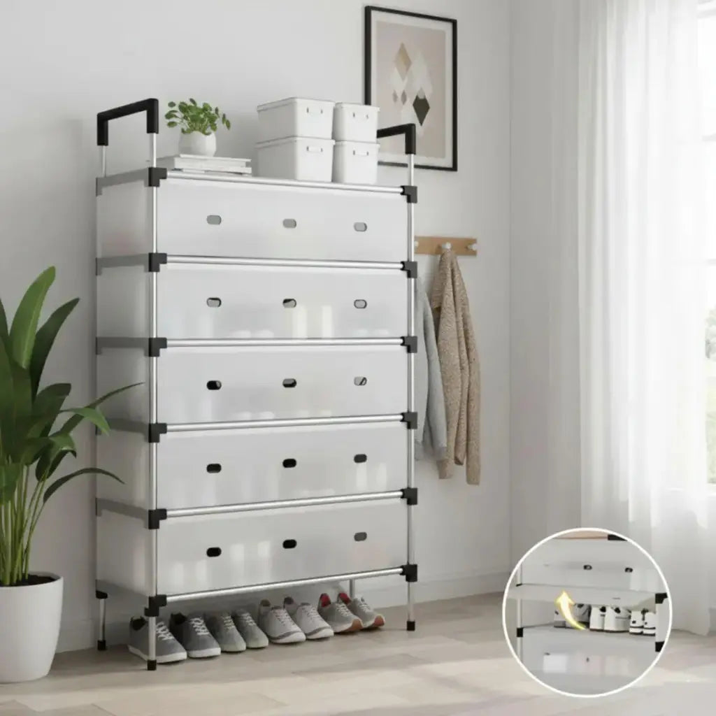 Zapatero Organizador Multifuncional 👟 6 Niveles Moderno y Compacto para Ahorro de Espacio