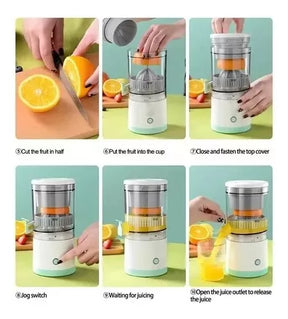 Exprimidor Eléctrico de Naranja 🍊 Automático, Recargable y Portátil