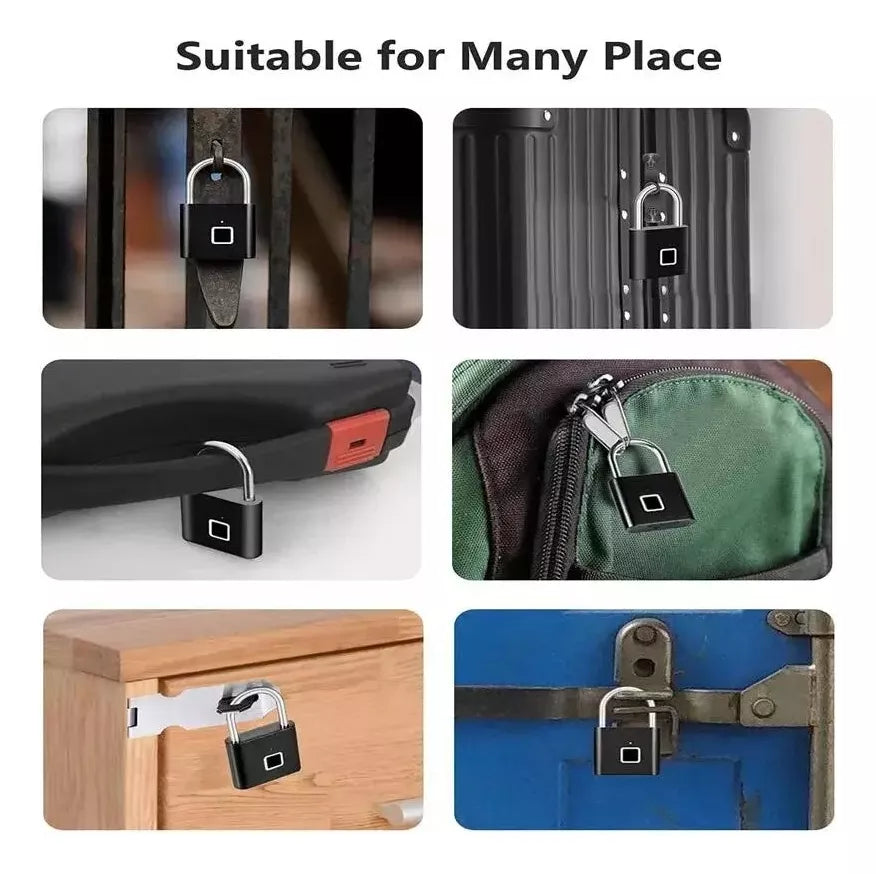 Candado con Huella Digital 🔐 Seguridad sin Llaves y Recargable