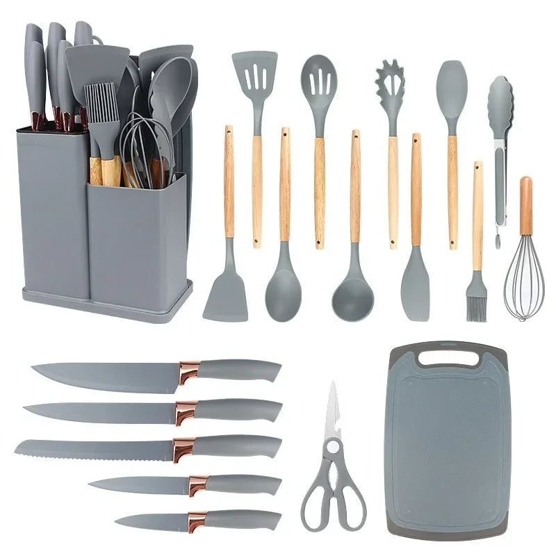 Set de Utensilios de Cocina 19 Piezas 🍳 Completo y Resistente
