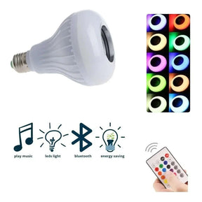 Bombillo Parlante Bluetooth 💡🎶 LED Multicolor con Control Remoto
