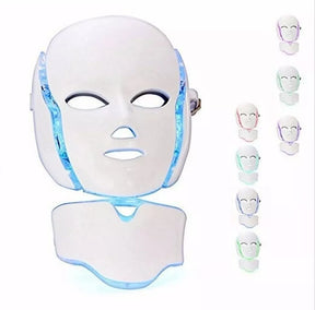 Máscara LED de Fototerapia Facial 💆‍♀️ Rejuvenecimiento para Rostro y Cuello