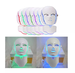 Máscara LED de Fototerapia Facial 💆‍♀️ Rejuvenecimiento para Rostro y Cuello