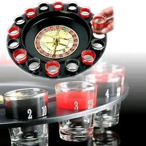 Ruleta de Shots con 16 Copas – Juego de Fiesta para Bebidas 🎉