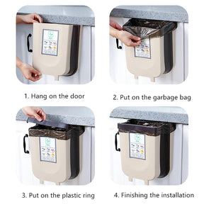 Basurero Plegable para Cocina 🗑️ Ahorra Espacio y Mantén Todo Limpio