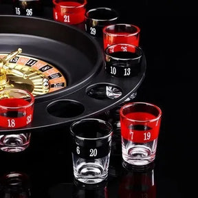 Ruleta de Shots con 16 Copas – Juego de Fiesta para Bebidas 🎉