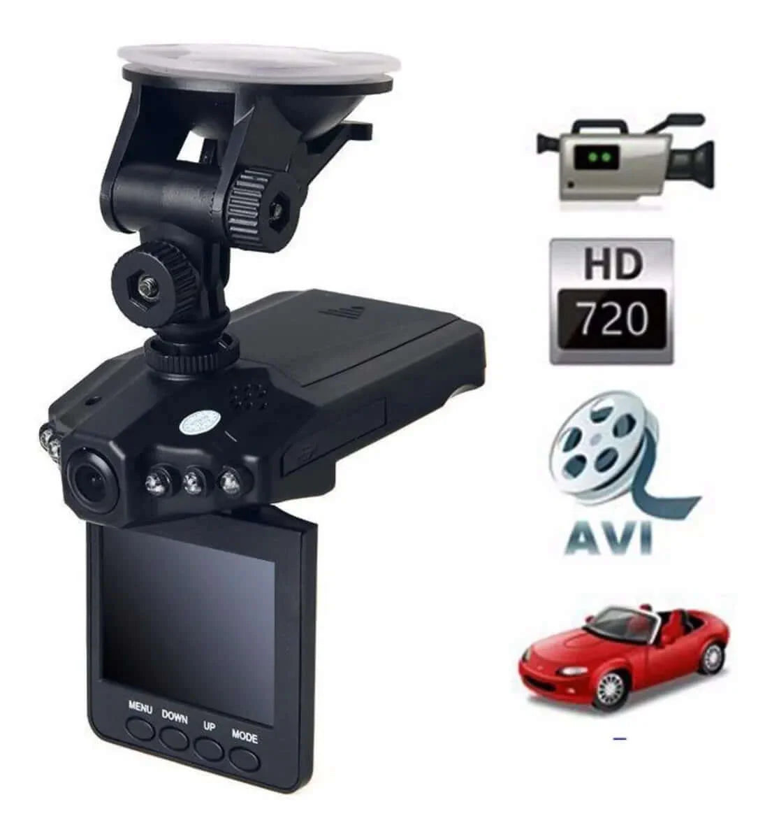 Cámara para Carro DVR HD 🚗📹 Seguridad y Grabación Continua
