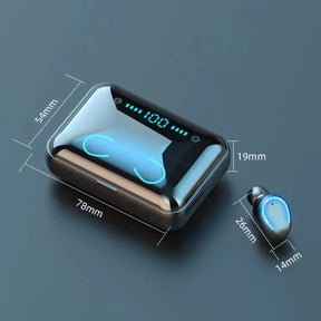Audífonos Bluetooth F9 Inalámbricos 🎧 Pantalla LED + Power Bank