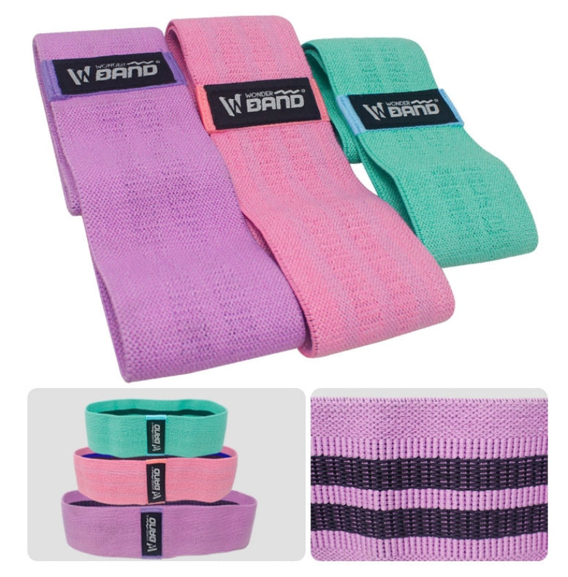 Bandas Elásticas de Resistencia para Glúteos 🍑 Set de 3 Bandas Fitness para Ejercicio