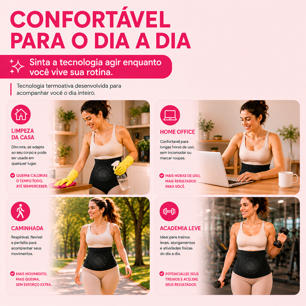 HotLift™ ThermoShape — Shorts de Efeito Sauna com Compressão Térmica e Micropartículas Ativas