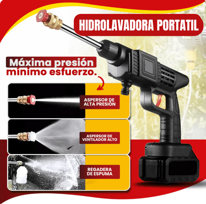 Hidrolavadora Portátil de Alta Presión 🚗 Ideal para Carro y Moto