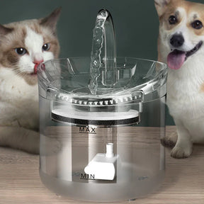 Fuente de Agua Automática para Gatos Silenciosa de Vidrio – Hidratación Constante 🐱