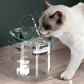 Fuente de Agua Automática para Gatos Silenciosa de Vidrio – Hidratación Constante 🐱