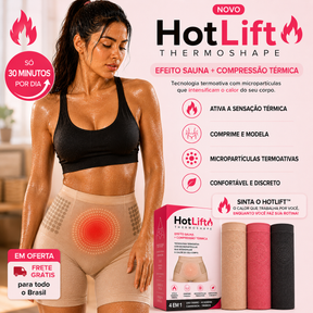 HotLift™ ThermoShape — Shorts de Efeito Sauna com Compressão Térmica e Micropartículas Ativas