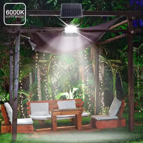Reflector Solar Jortan 100W LED Exterior – Iluminación Potente sin Consumo ☀️