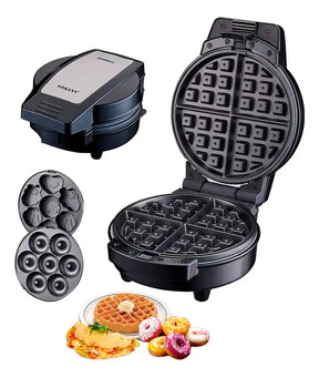 Máquina Para Donas y Gofres 3 en 1 🍩🧇 Sokany Antiadherente 600W