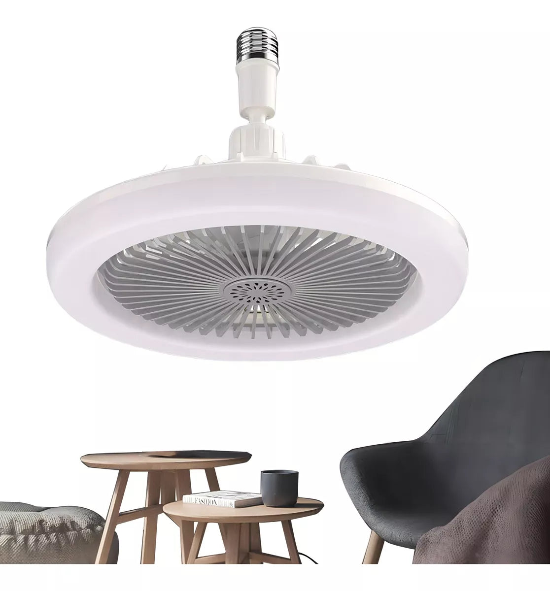 Ventilador de Techo con Lámpara 💡 Control Remoto y Fácil Instalación