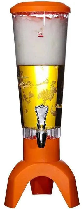 Torre Dispensador de Bebidas Tipo Jirafa 3.5L 🍻 Con Luz LED y Parlante para Fiestas