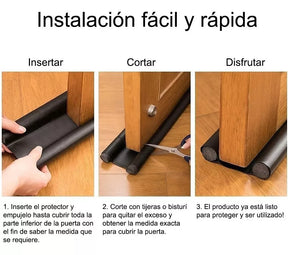 Burlete Protector para Puerta 🚪 Bloquea Polvo, Insectos y Ruido