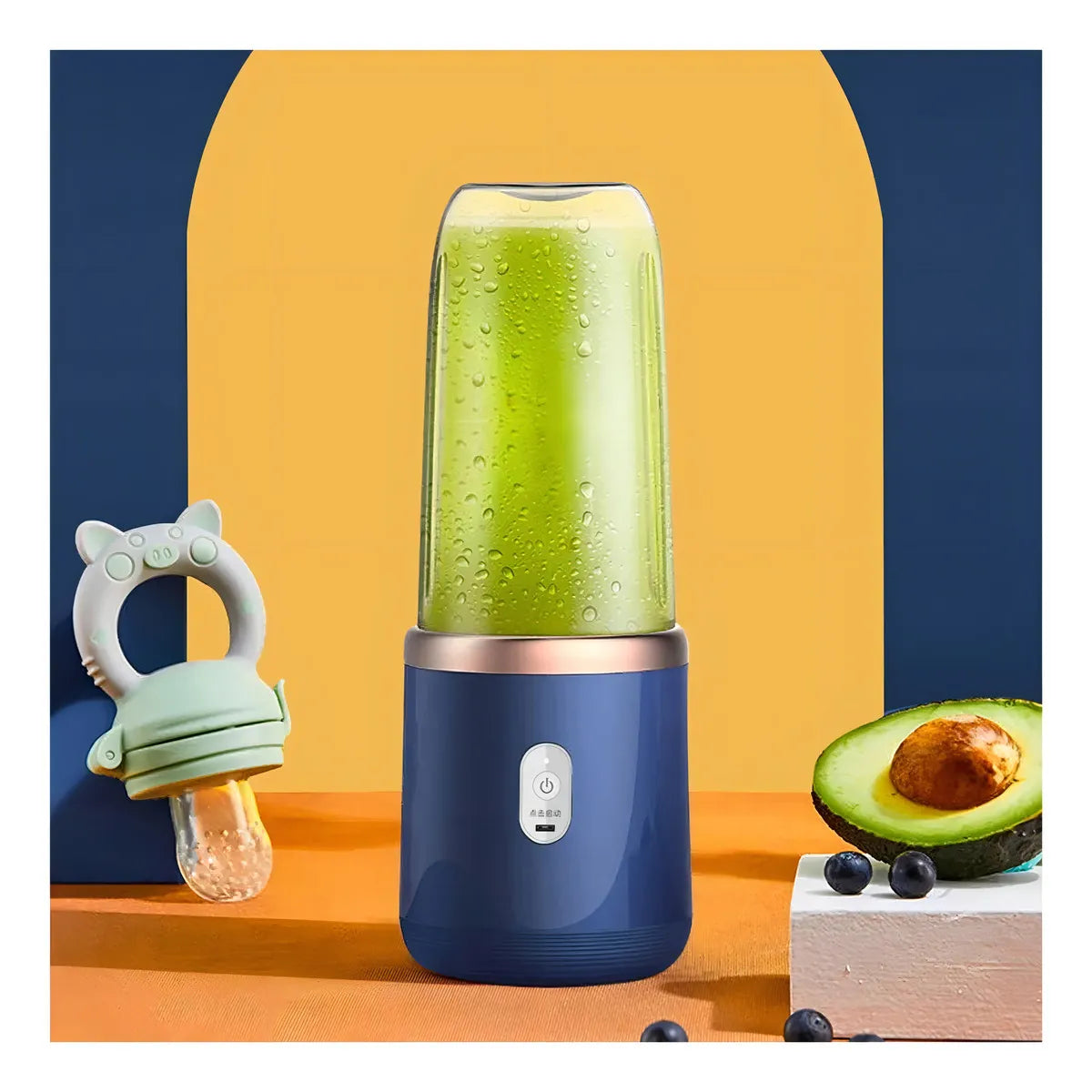 Mini Licuadora Portátil con Doble Vaso 🥤 Batidos para Llevar