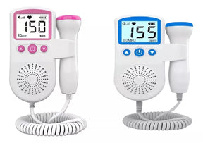 Audífono cardíaco para bebés, monitor de sonar Doppler fetal, color rosa