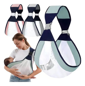Fular Porta Bebé Ergonómico 👶 Cómodo, Seguro y Transpirable 0 a 24 Meses