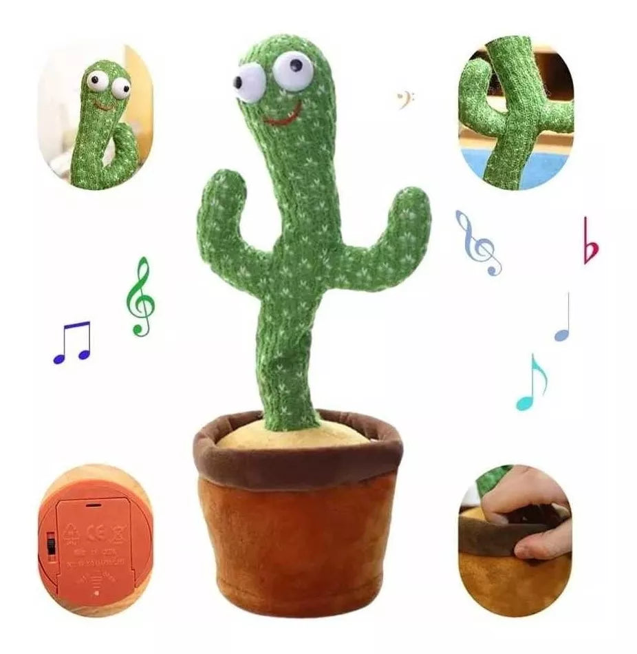 Cactus Bailarín Interactivo 🌵🎶 Imita Voz, Canta y Baila