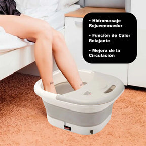 Tina Plegable para Pies con Hidromasaje y Calor 💆‍♀️ Spa Relajante en Casa con Burbujas