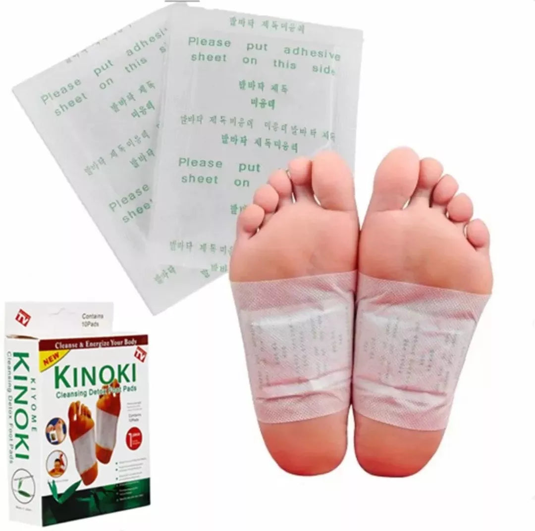Parche Desintoxicante Pie Cuerpo Relajante Kinoki Caja 10pza