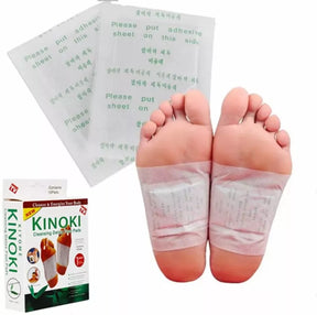Parche Desintoxicante Pie Cuerpo Relajante Kinoki Caja 10pza