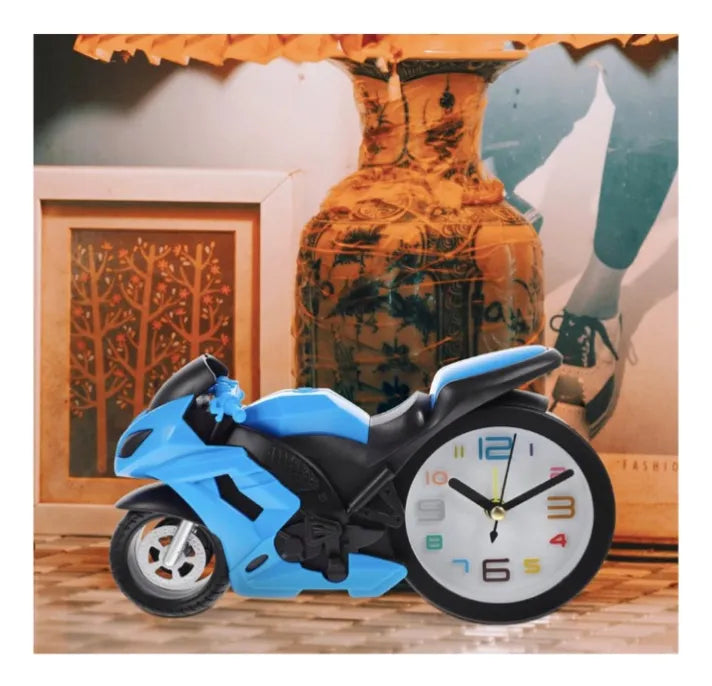 Reloj de Mesa Diseño Moto Deportiva 🏍 Decoración Moderna y Original