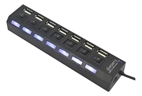Hub USB 7 Puertos con Interruptor 🔌 Controla y Conecta Todos tus Dispositivos Fácil
