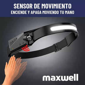 Linterna Frontal LED 🔦 Manos Libres para Camping y Trabajo