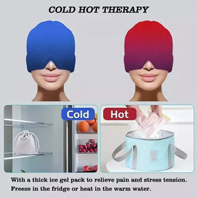 Gorro de Gel Terapéutico para Migraña – Alivio Frío y Caliente 🧊