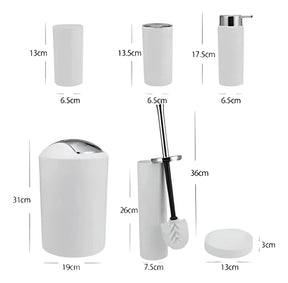 Kit de Accesorios para Baño 🛁✨ Elegante y Funcional | 6 Piezas
