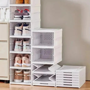 Organizador Zapatero Plegable de 6 Niveles 👟 Ahorra Espacio y Mantén el Orden