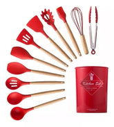 Set de 12 Utensilios de Cocina en Silicona 🍳 Resistentes al Calor
