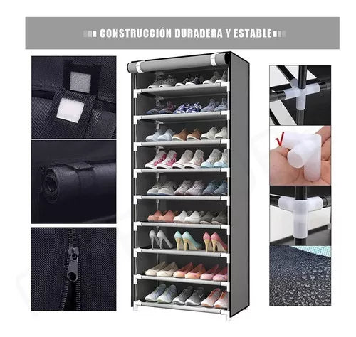 Zapatera Organizadora para Closet 👟 9 Niveles – Hasta 27 Pares