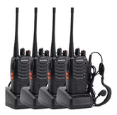 Kit x4 Radios Baofeng BF-888S 📻 Walkie Talkie UHF con Auricular
