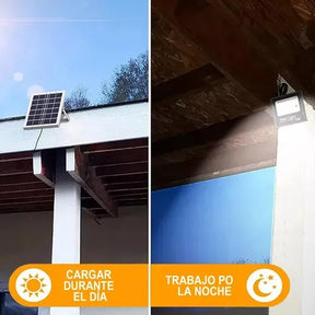Reflector Solar Jortan 100W LED Exterior – Iluminación Potente sin Consumo ☀️
